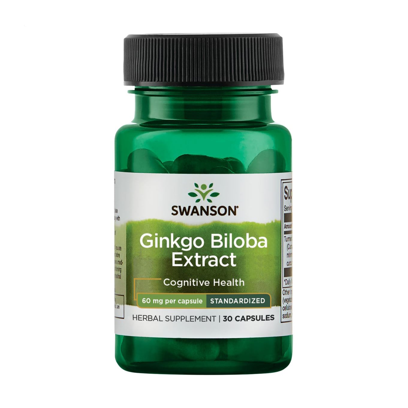 Екстракт гінкго білоба Swanson Ginkgo Biloba Extract 60 мг, 30 капсул